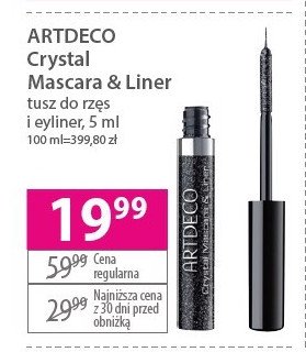 Tusz do rz臋s i eyeliner ARTDECO CRYSTAL promocja