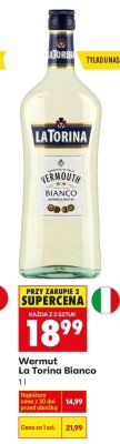 Wermut La Torina Bianco promocja w Biedronka