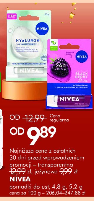 Pomadka hyaluron Nivea promocja