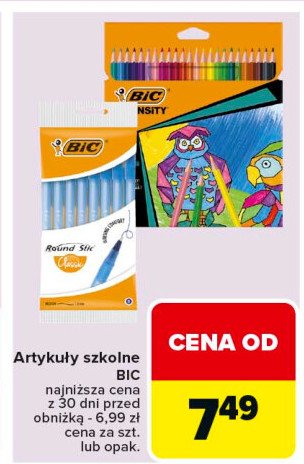 Kredki Bic intensity promocja w Carrefour Market