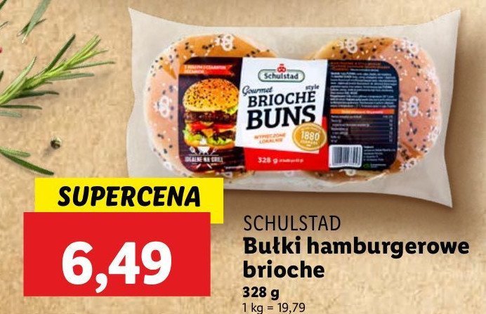Bułki brioche z sezamem Schulstad promocja