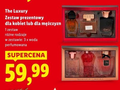 Zestaw prezentowy dla kobiet lub dla mężczyzn The Luxary promocja w Lidl