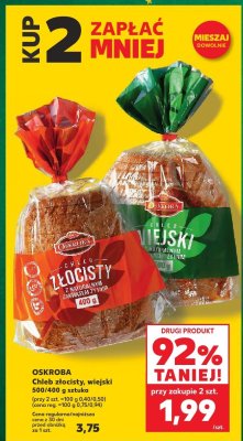 Chleb złocisty, wiejski Oskroba promocja w Kaufland