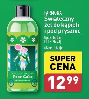 Żel do kąpieli i pod prysznic pear cake Farmona promocja