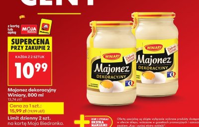 Majonez dekoracyjny  promocja w Biedronka