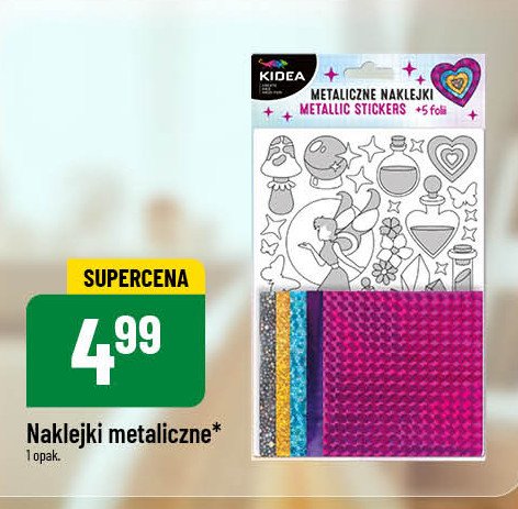 Naklejki metaliczne Kidea promocja w POLOmarket