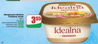 Margaryna Idealna maślany smak promocja w Dino