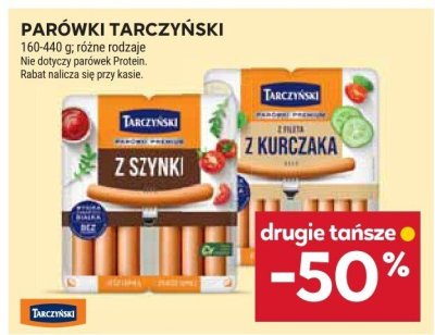 Parówki Tarczyński różne rodzaje promocja w Stokrotka