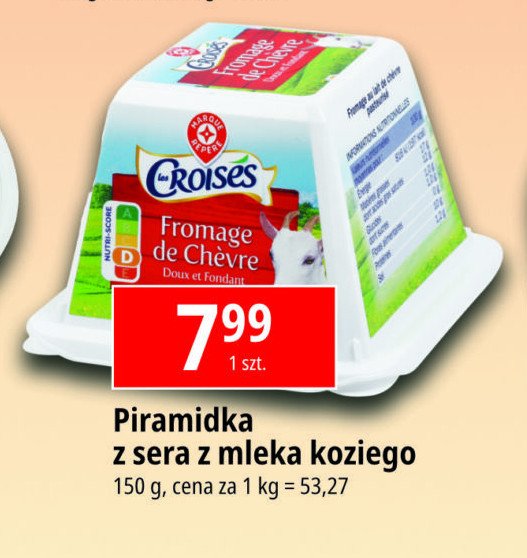 Piramidka z twarożku z sera koziego Wiodąca marka croises promocja