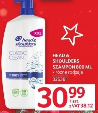 Szampon Head & Shoulders Classic Clean promocja w Selgros