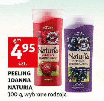 Peeling myjący drobnoziarnisty czarna porzeczka Joanna naturia bio granulki promocja