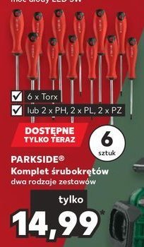 Zestaw śrubokrętow torx Parkside promocja