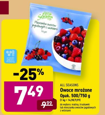 Mieszanka owoców jagodowych z wiśniami All seasons promocja