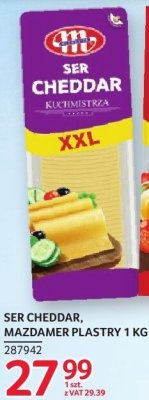 Ser Cheddar, Mazdamer plastry 1kg promocja w Selgros
