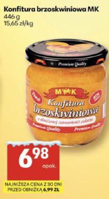 Konfitura brzoskwiniowa MK promocja w Delikatesy Centrum