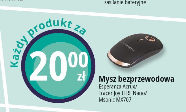 Mysz bezprzewodowa joy ii Tracer promocja