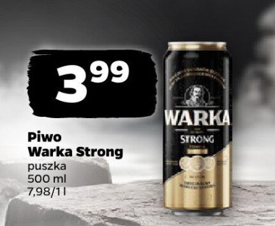 Piwo Warka Strong promocja w Netto
