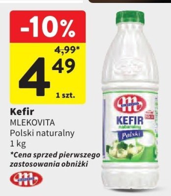 Kefir Mlekovita Polski naturalny promocja w Intermarche