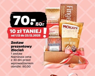Zestaw prezentowy Złocień promocja w Netto