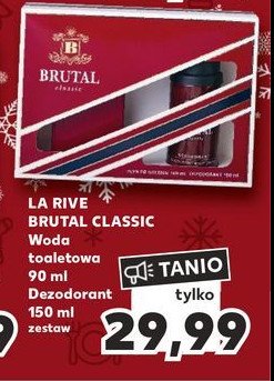 Woda toaletowa + dezodorant Brutal classic promocja
