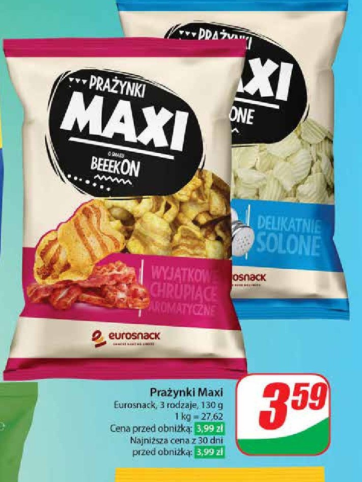 Prażynki solone promocja