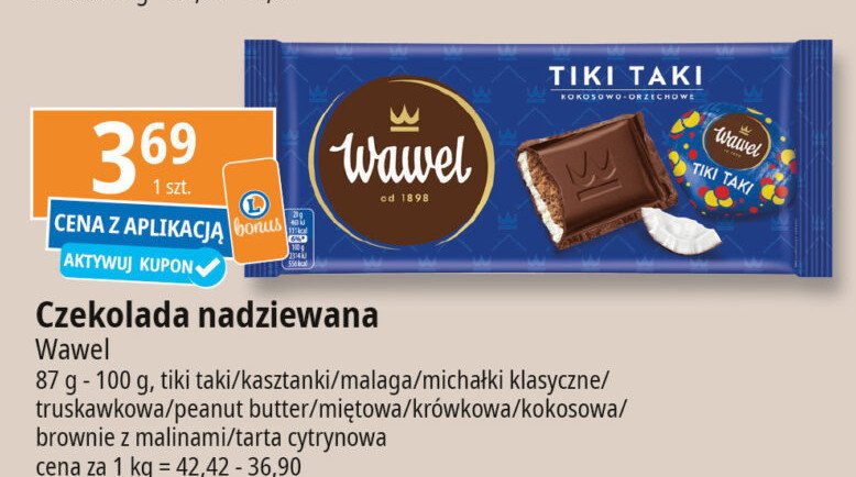 Czekolada truskawkowa Wawel promocja w Leclerc