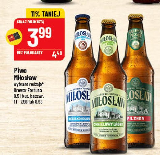 Piwo Miłosław bezalkoholowe ipa promocje