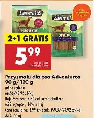 Strips o smaku sarniny Purina adventuros promocja