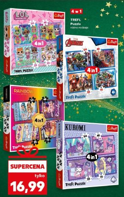 Puzzle 4 w 1, różne rodzaje promocja w Kaufland
