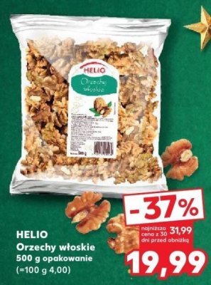 Orzechy włoskie Helio 500 g opakowanie promocja w Kaufland