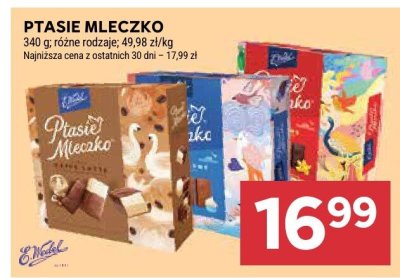 Ptasie mleczko różne rodzaje promocja w Stokrotka