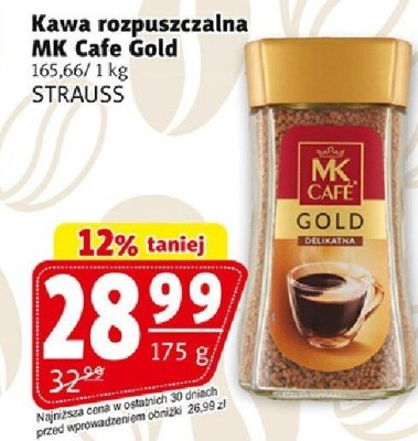 Kawa rozpuszczalna MK Cafe Gold promocja w Prim Market