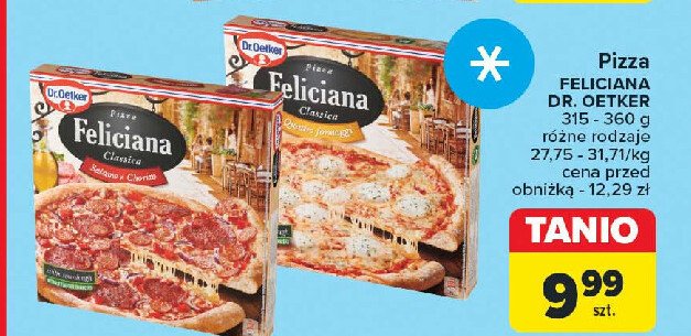 Pizza quattro formaggi Dr. oetker feliciana promocja w Carrefour Market