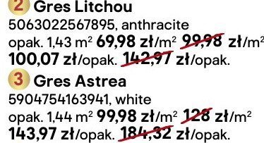 Gres Litchou anthracite promocja w Castorama