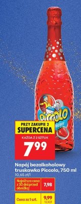 Napój bezalkoholowy truskawka , 750 ml promocja w Biedronka