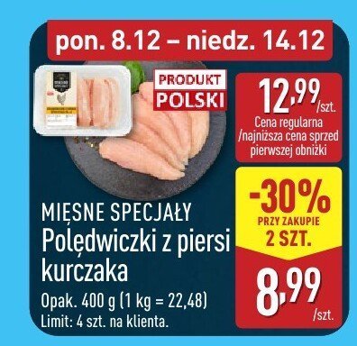 Poledwiczki z piersi kurczaka MIĘSNE SPECJAŁY promocja w Aldi