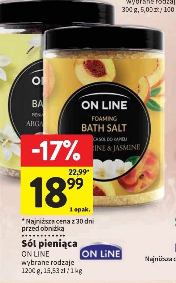 Sól pieniąca do kąpieli nectarine & jasmine On line promocja