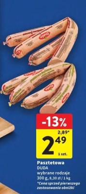 Pasztetowa DUDA wybrane rodzaje promocja w Intermarche
