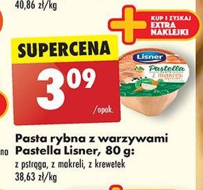 Pasta z pstrąga Lisner pastella promocja