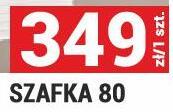 SZAFKA 80 SERIA BRUNO kolor biały promocja w Merkury Market