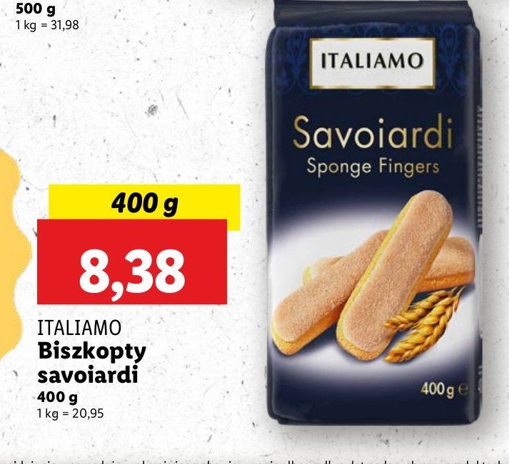 Biszkopty savoiardi Italiamo promocja