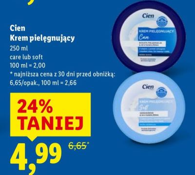 Krem pielęgnujący care promocja w Lidl