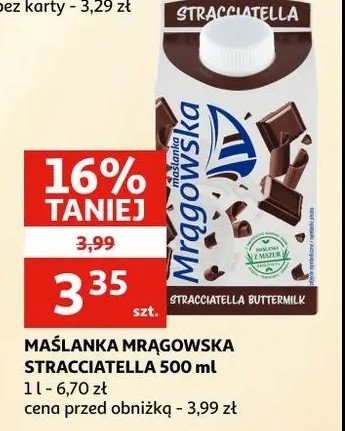 Maślanka stracciatella Mrągowska promocja w Selgros
