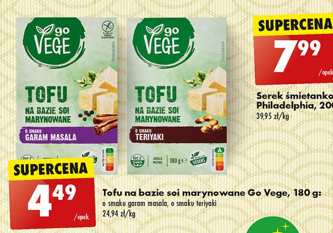 Tofu marynowane garam masala Govege promocja