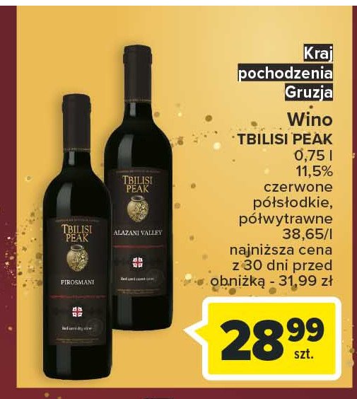 Wino Tbilisi peak pirosmani promocja