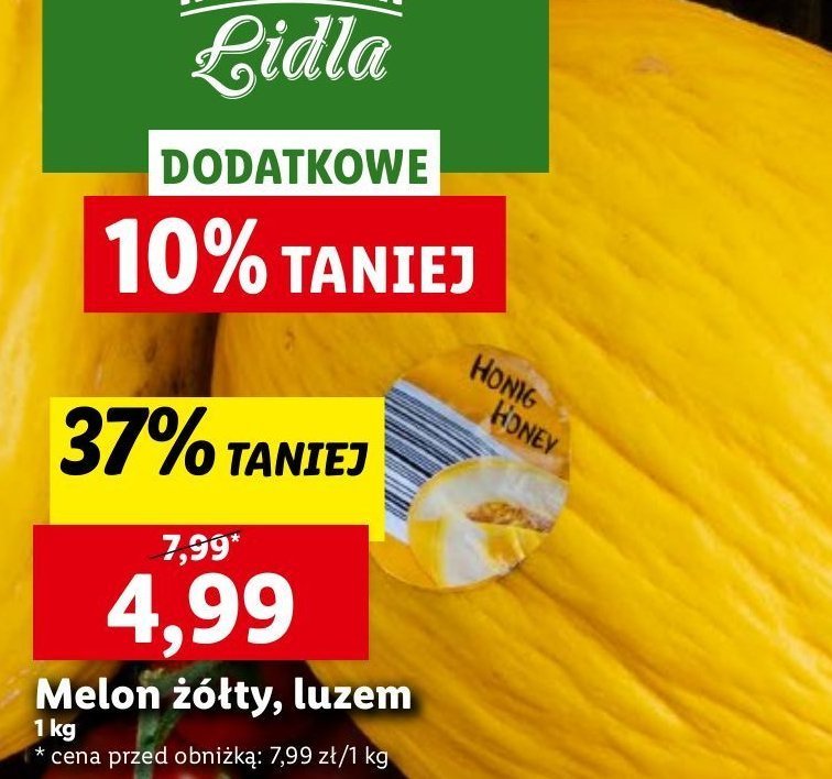 Melon żółty promocja w Lidl