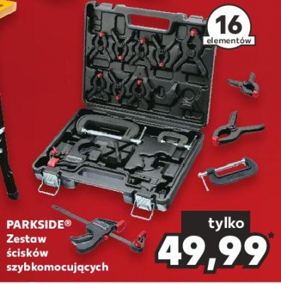 Komplet ścisków szybkomocujących Parkside promocja