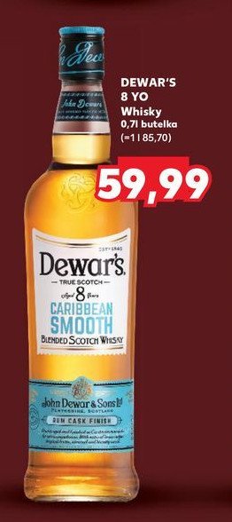 Whisky Dewar's 8 caribbean smooth promocja