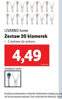 Klamerki LIVARNO HOME promocja