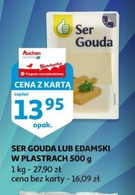 Ser gouda Podniesiony kciuk promocja